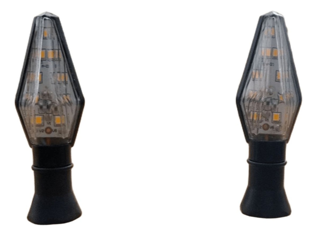 Direccional Bi Color Led Moto Universal 2 Piezas