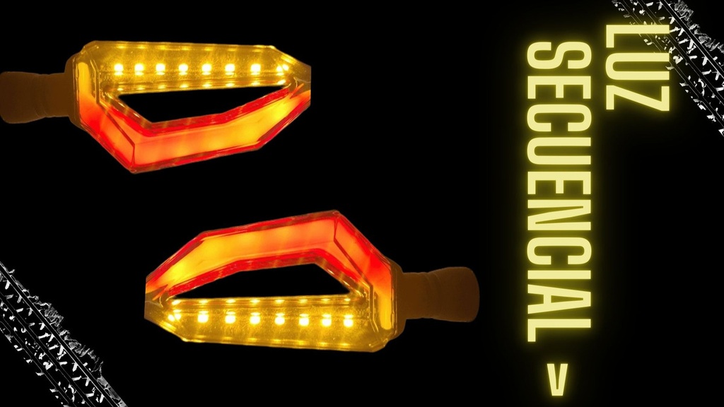 Direccional Leds Bi-color Moto Universal 2 Piezas