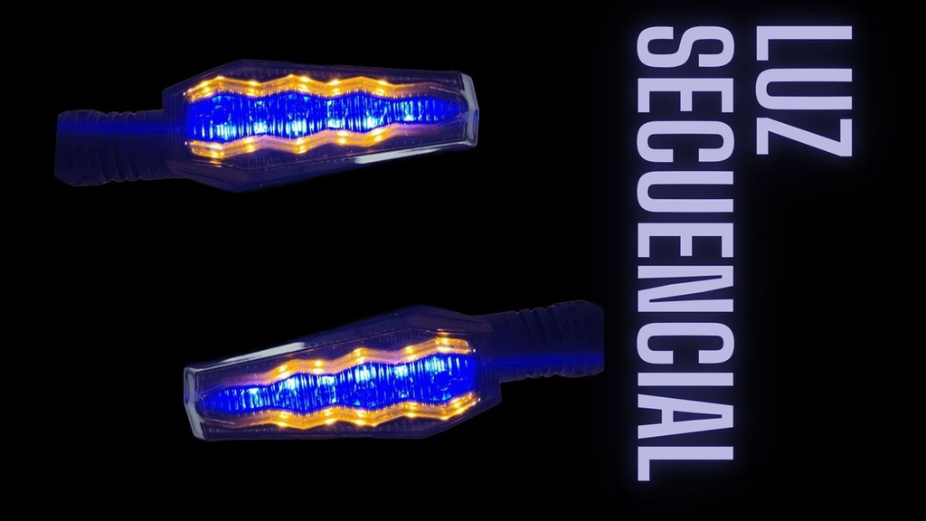 Direccional Leds Bi-color Moto Universal 2 Piezas
