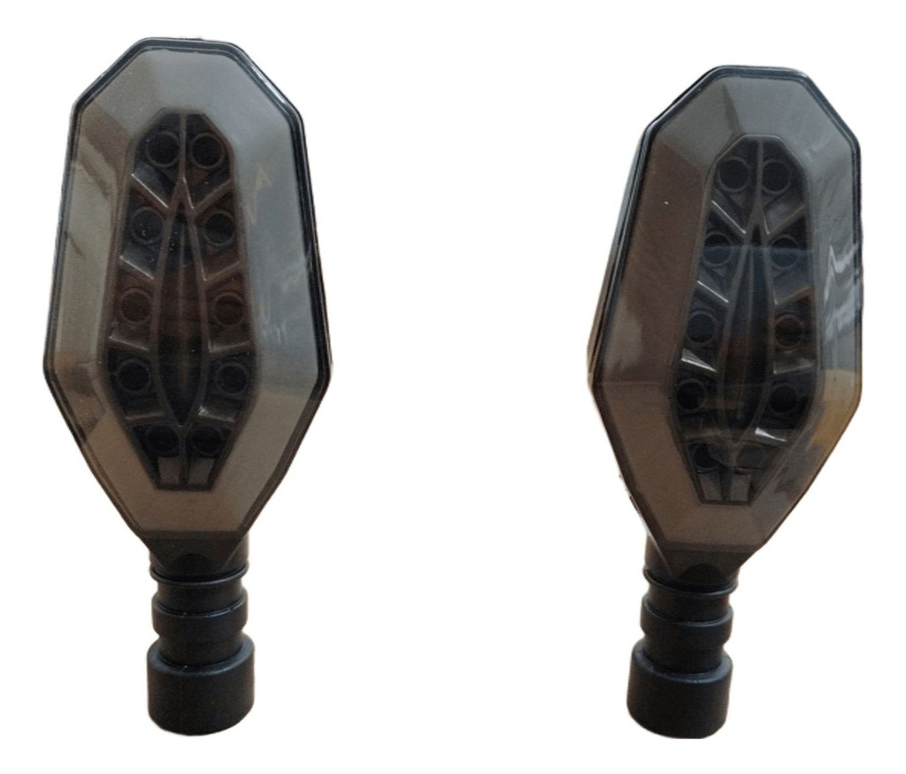 Direccional Leds Bi-color Running Moto Universal 2 Piezas