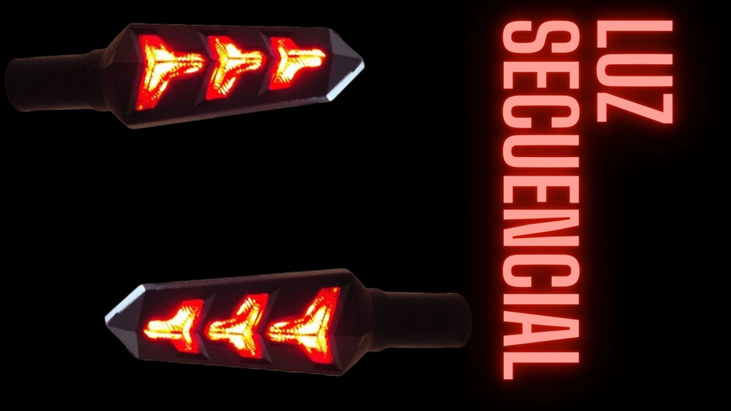 Direccional Leds Universal Running Moto Universal 2 Piezas