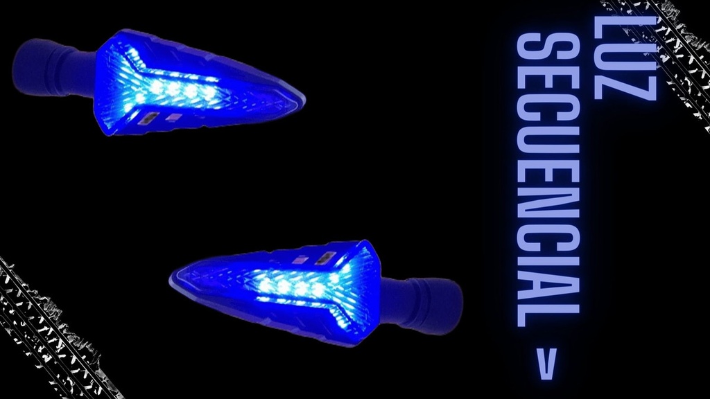 Direccional Leds Universal Running Moto Universal 2 Piezas