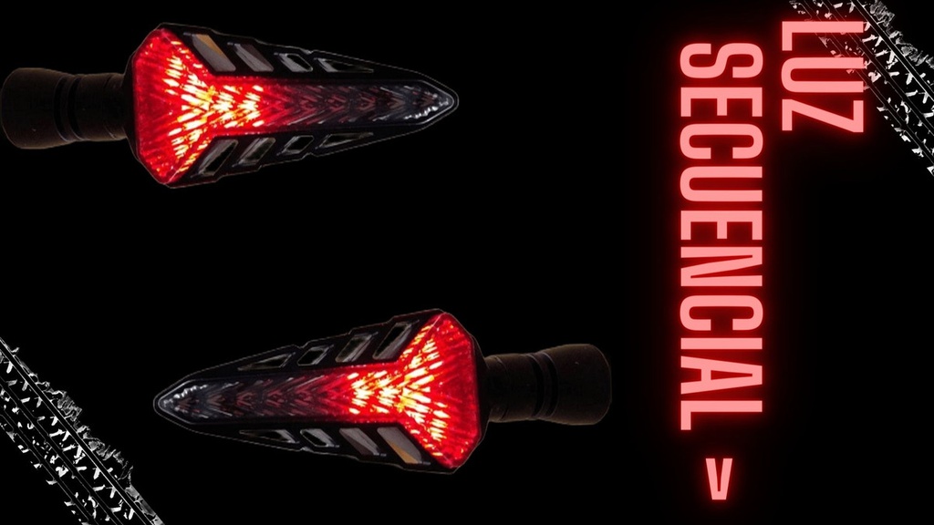 Direccional Leds Universal Running Moto Universal 2 Piezas