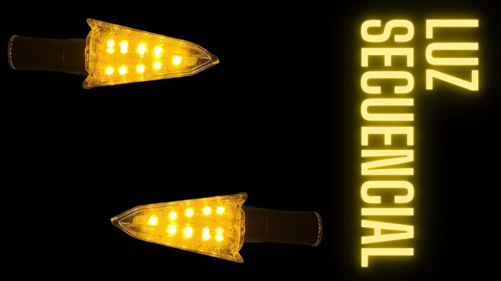 Direccional Led Amarilla Moto Universal 2 Piezas