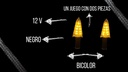 Direccional Led Amarilla Moto Universal 2 Piezas