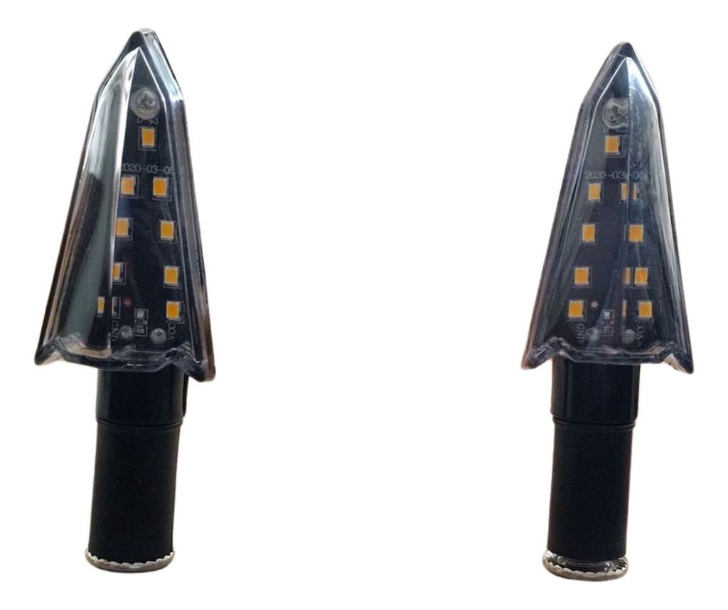 Direccional Led Amarilla Moto Universal 2 Piezas