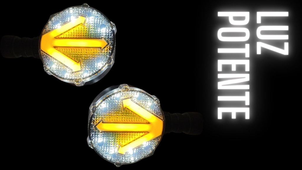 Direccional Leds Bi-color Running Moto Universal 2 Piezas