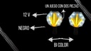 Direccional Leds Bi-color Running Moto Universal 2 Piezas