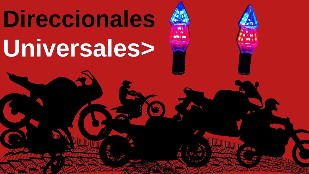 Direccional Led Moto Universal 2 Piezas