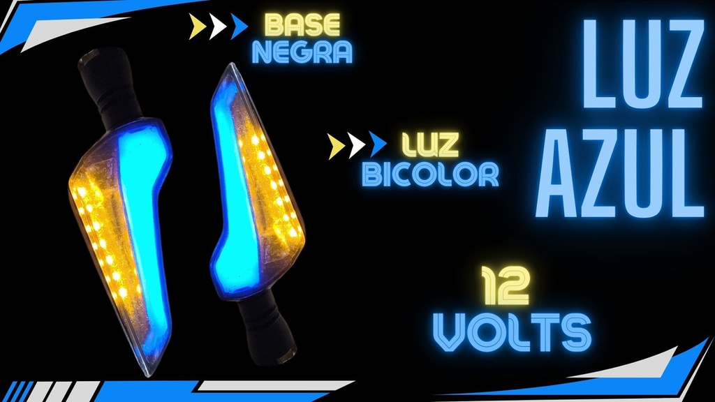 Direccional Leds Bi-color Running Moto Universal 2 Piezas