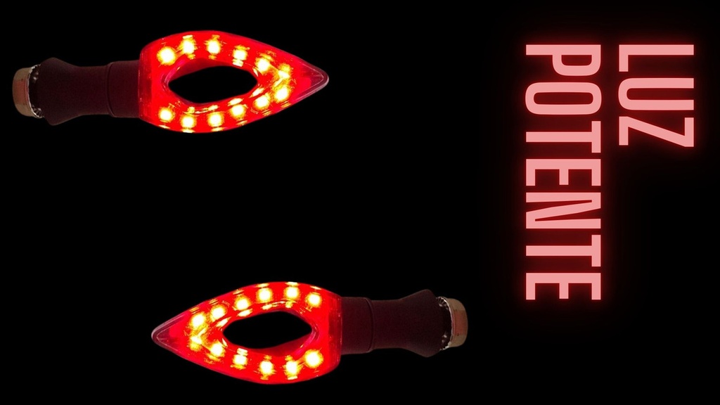 Direccional Led Alta Intensidad Moto Universal 2 Piezas