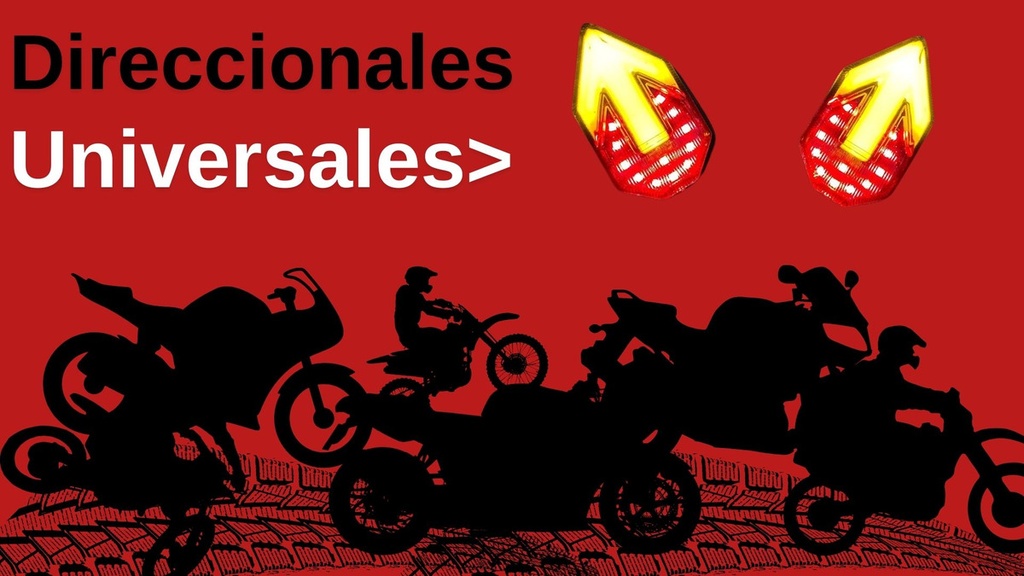 Direccional Leds Bi-color Moto Universal 2 Piezas