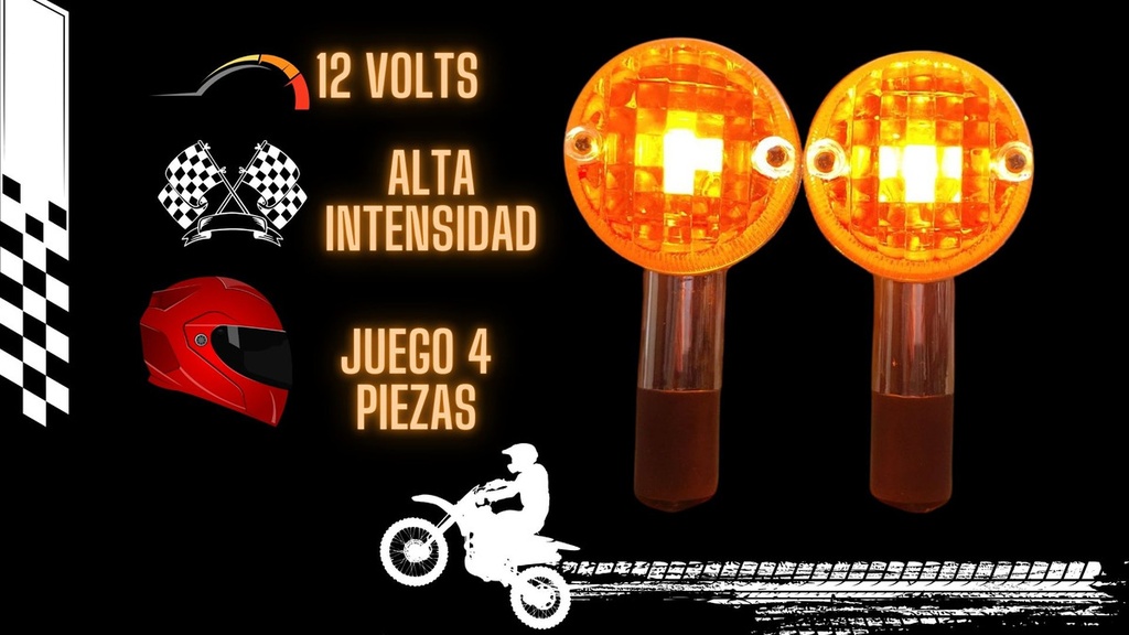 Direccional Choper Juego 4 Piezas