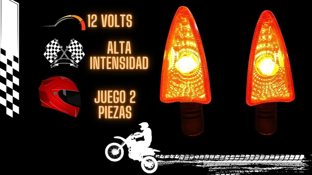 Direccional Traseras Amarillo Dt150sport/ Ft180ts