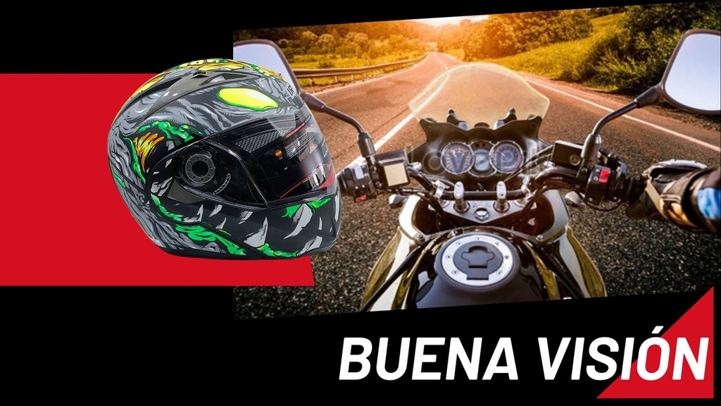 Casco Abatible Iron Racing Ir-105 Doble Mica Dot