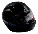Casco Abatible  Doble Mica Negro Brillante