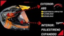 Casco Abatible Cross Iron Racing K13 Acabado Brilloso Dot