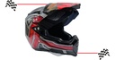 Casco Abatible Cross Iron Racing K13 Acabado Brilloso Dot