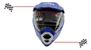 Casco Cross Cerrado  Doble Mica Dot