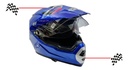 Casco Cross Cerrado  Doble Mica Dot