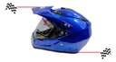 Casco Cross Cerrado  Doble Mica Dot