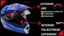 Casco Cross Cerrado  Doble Mica Dot