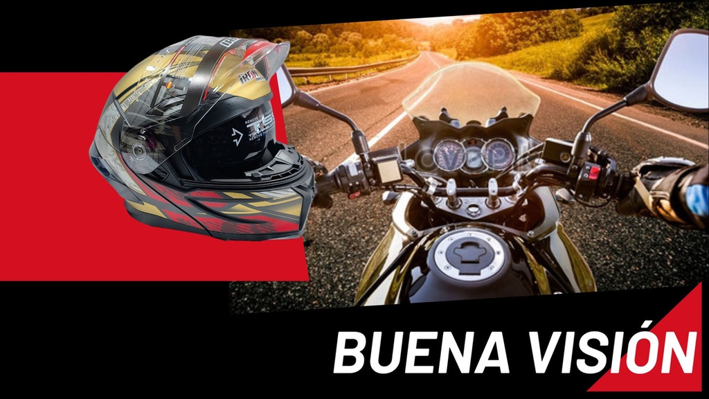 Casco Abatible Iron Racing Tretech Doble Mica Cert Dot
