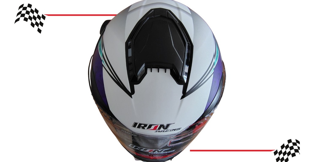 Casco Abatible Iron Racing Tretech Doble Mica Cert Dot