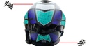 Casco Abatible Iron Racing Tretech Doble Mica Cert Dot