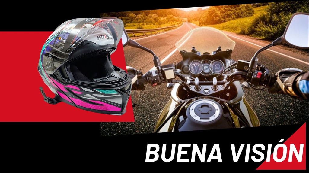 Casco Abatible Iron Racing Tretech Doble Mica Cert Dot