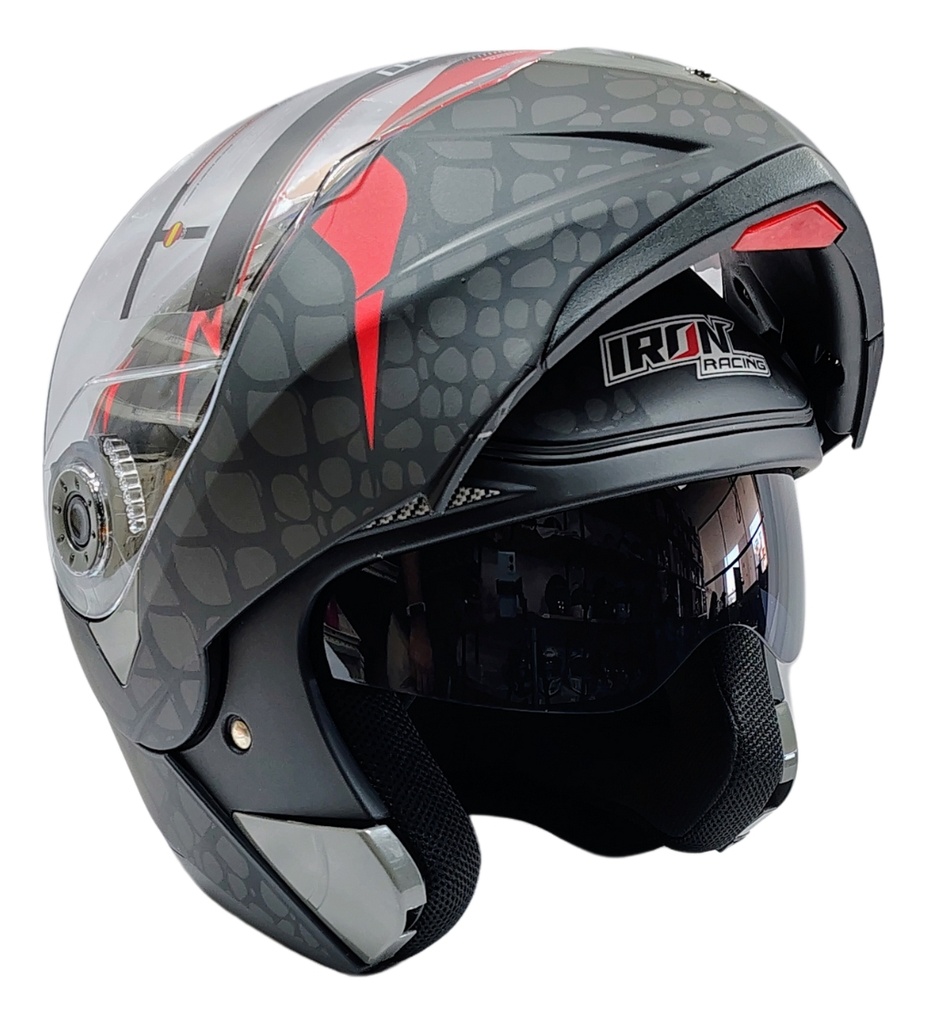 Casco Abatible Ir105 Cert. Dot Diseño Cobra Acabado Mate