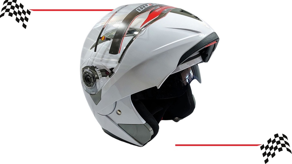 Casco Abatible Iron Racing Dot  Ir-105 Doble Mica
