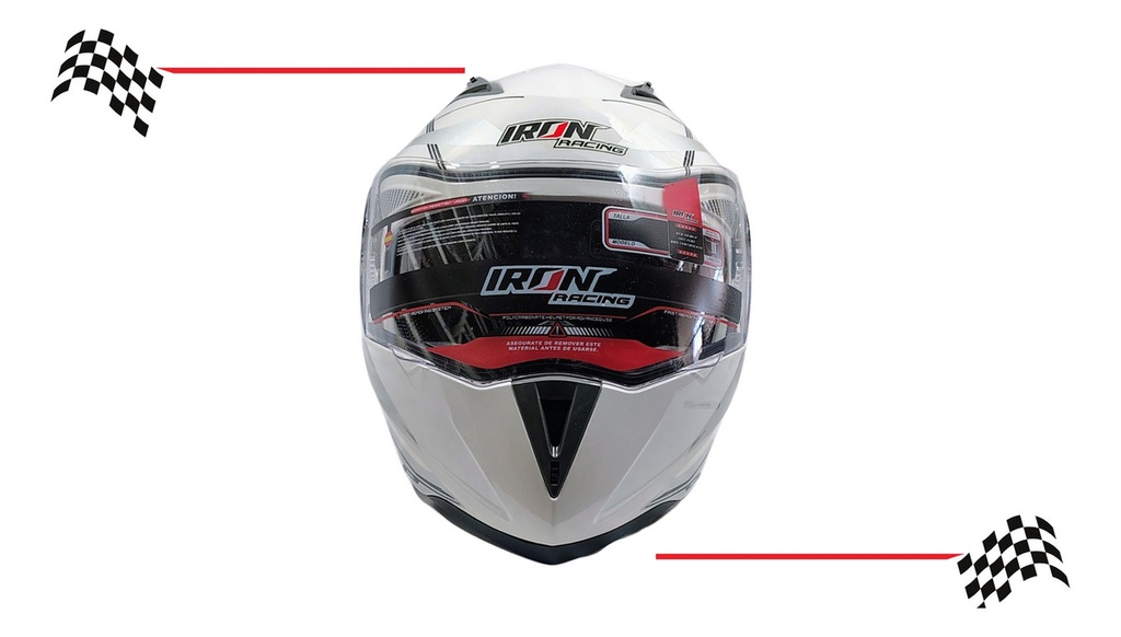Casco Abatible Iron Racing Dot  Ir-105 Doble Mica