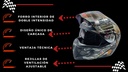 Casco Abatible Iron Racing Ir-105 Doble Mica Dot Immortal