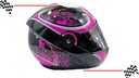 Casco Abatible Doble Mica Aphrodite Violeta L