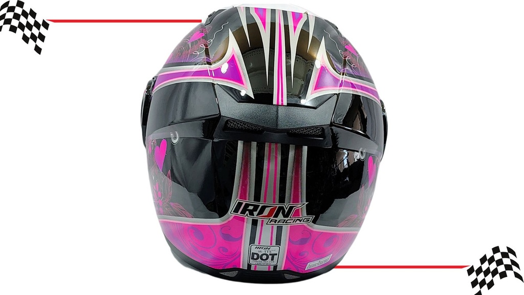 Casco Abatible Doble Mica Aphrodite Violeta L