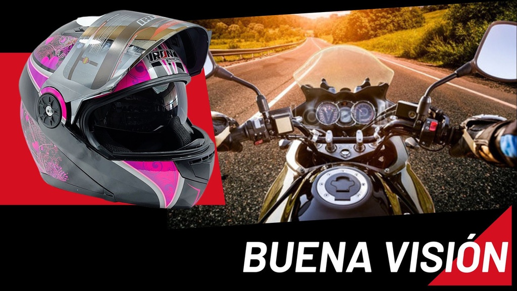 Casco Abatible Doble Mica Aphrodite Violeta L