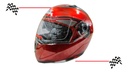 Casco Abatible Iron Racing Doble Mica Dot