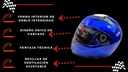Casco Abatible Iron Racing Doble Mica Dot
