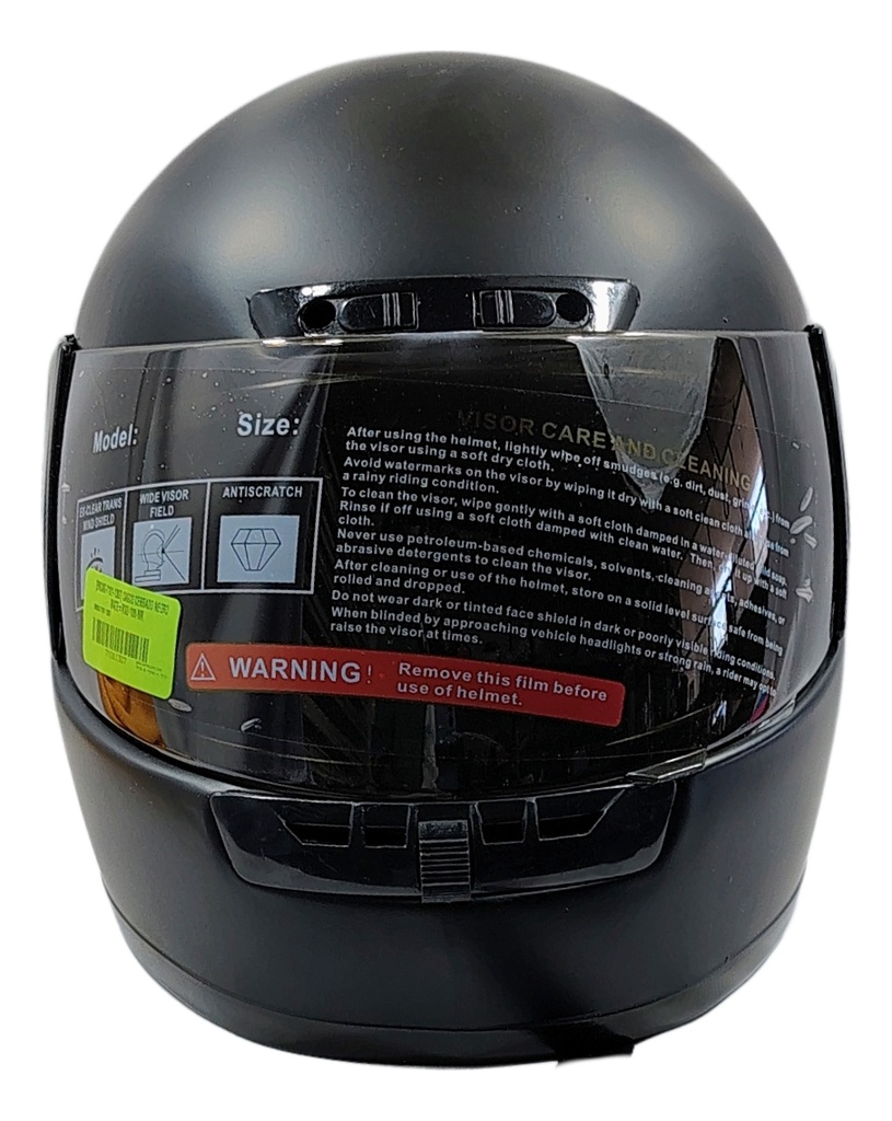 Casco Cerrado Moto C/ Visor Protección Total