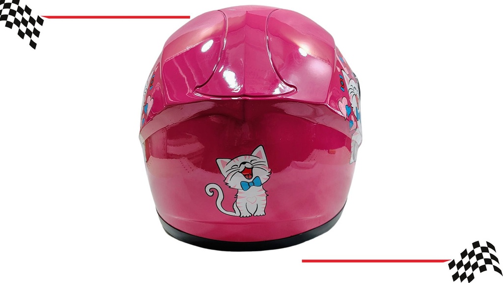 Casco De Moto Infantil Cerrado Protección Total Con Visera