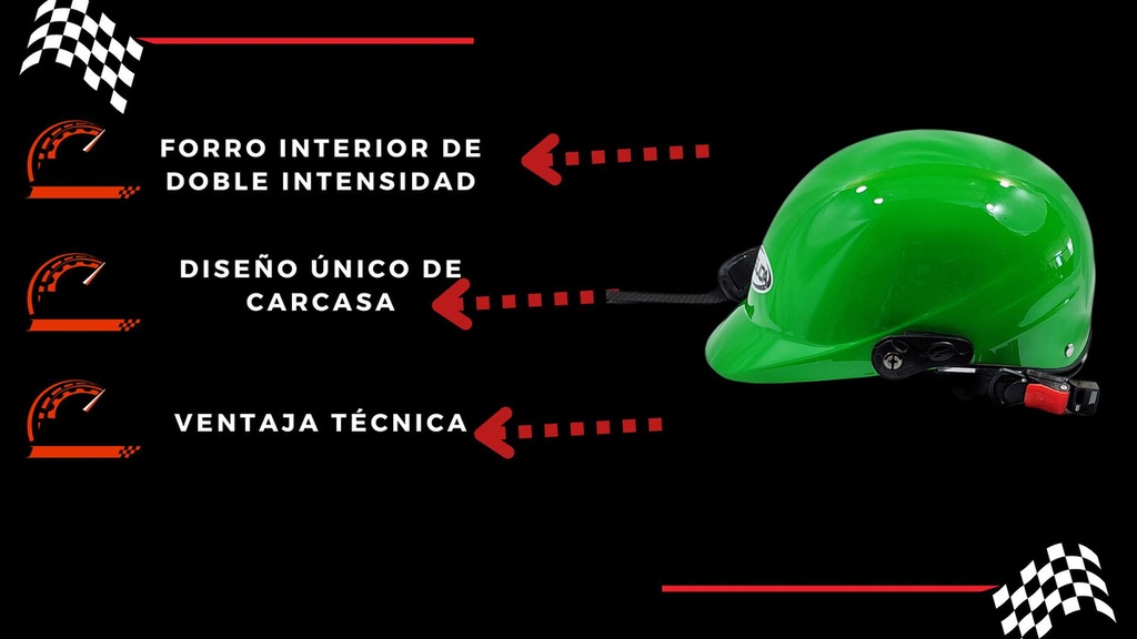 Casco 1/2 Cachucha Abs Calidad Iso