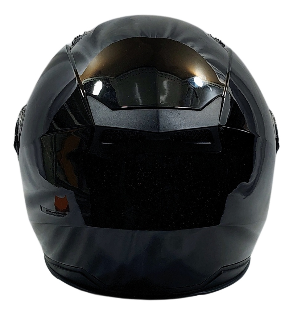 Casco Genérico Abierto Con Doble Visor Negro