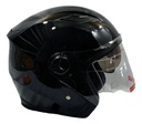 Casco Genérico Abierto Con Doble Visor Negro