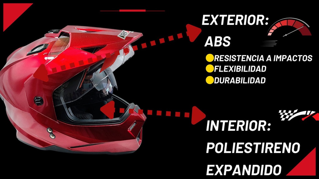 Casco Cross Iron Racing Ir-91