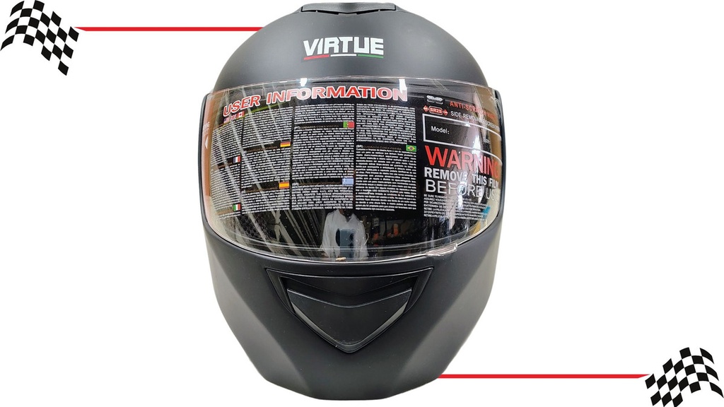Casco Moto Abatible Virtue Doble Mica Certificacion Dot