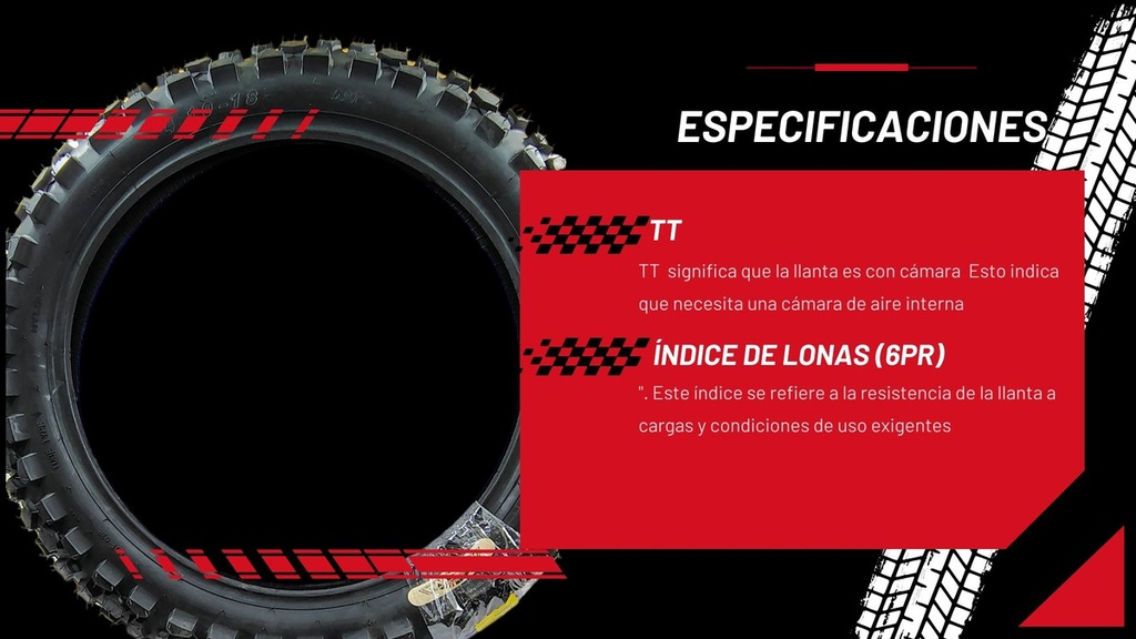 Llanta Moto Matsuma 4.10-18 Tt 6pr 290 Kg 59p