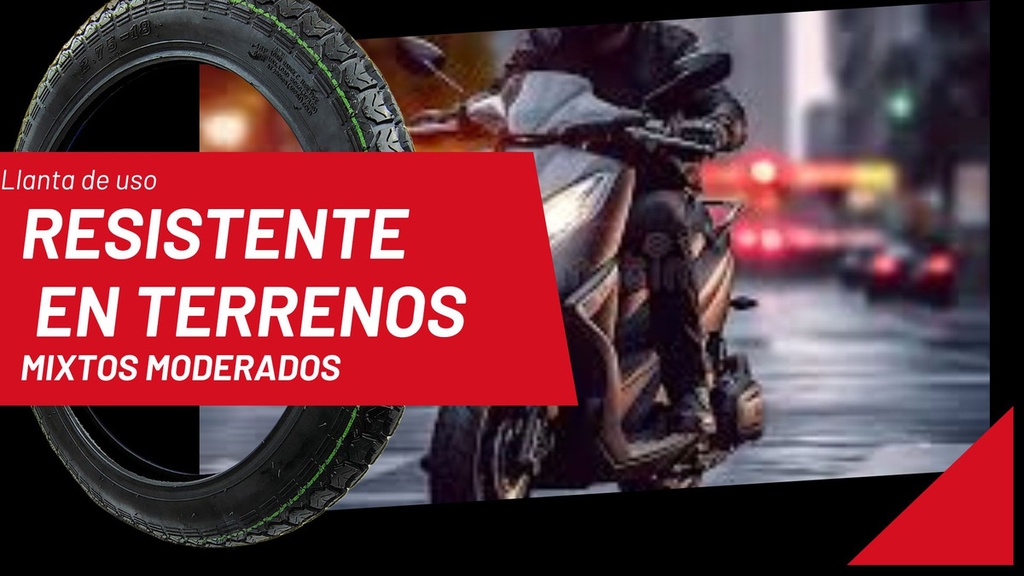 Llanta Moto Matsuma Cx-210-04 2.75-18 6pr Tt 180kg 48p Dot