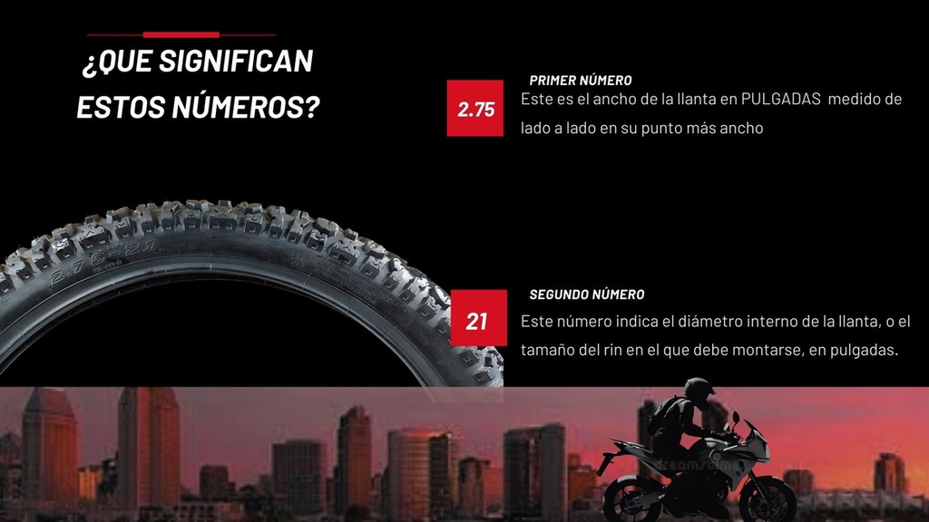 Moto Llanta Motoking 2.75-21 6pr 52l 200kg