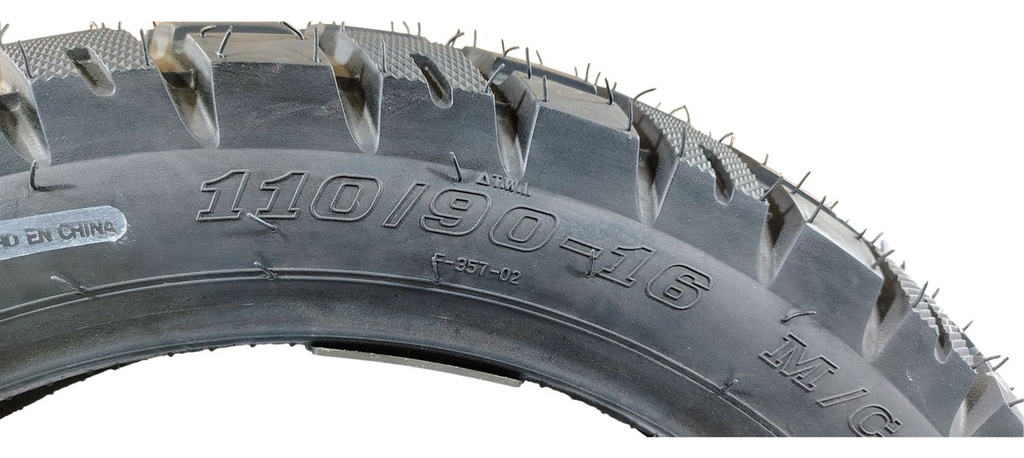Llanta Moto Matsuma 110/90-16 Tl 6pr 65p 290 Kg